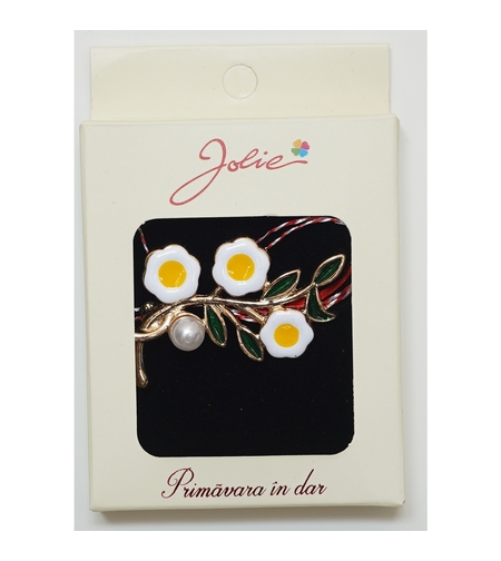 Martisor Brosa Medie, Multicolora, Dimensiune Brosa Aprox 5 cm, Material Metal, Model 18