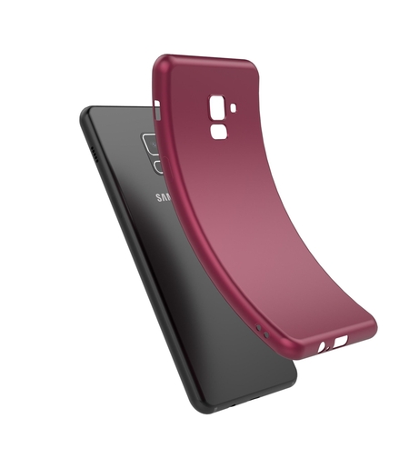 Husa Samsung Galaxy A8 2018 Luxury Case Burgundy