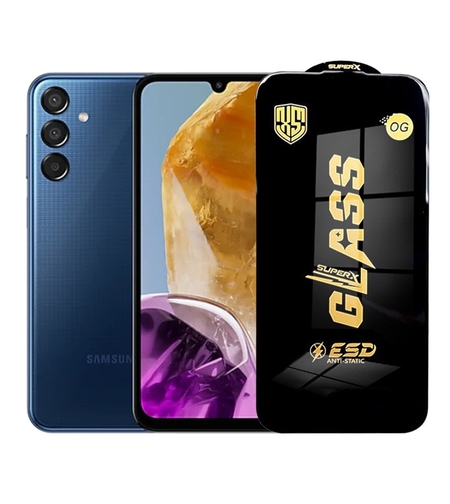 Folie de Protectie pentru Samsung Galaxy M15, Vafy, Sticla Securizata ESD, Margini Negre, Rezistenta la Zgirieturi, Antistatica, 0.35 mm, Transparenta