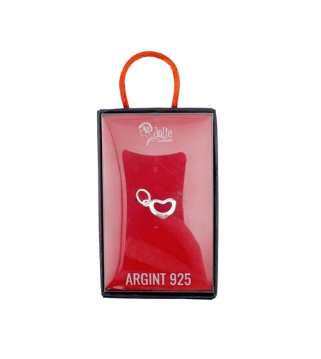 Pandantiv din Argint 925, Jolie Silver, pentru Dama, Model Inima, 0.6 g, 2 x 1 cm, Argintiu