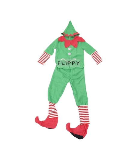 Costum Spiridus, Flippy, Baieti, 1-3 ani, Verde, Poliester