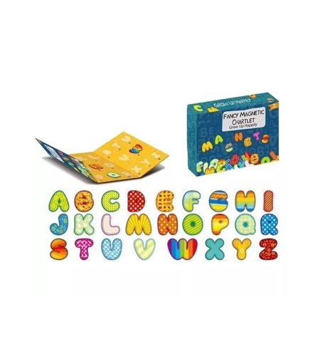 Joc educativ magnetic tip carte, Fancy Magnetic Chartlet, 26 de piese, +3 ani, multicolor