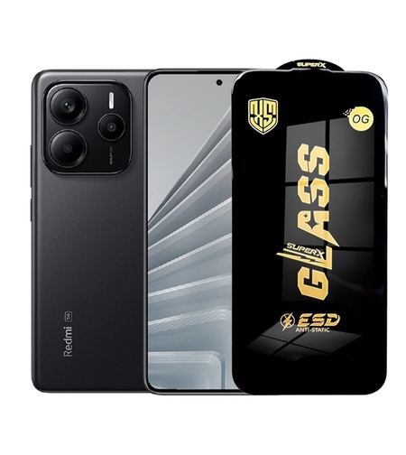 Folie de Protectie pentru Xiaomi Redmi Note 14, Vafy, Sticla Securizata ESD, Margini Negre, Rezistenta la Zgirieturi, Antistatica, 0.35 mm, Transparenta