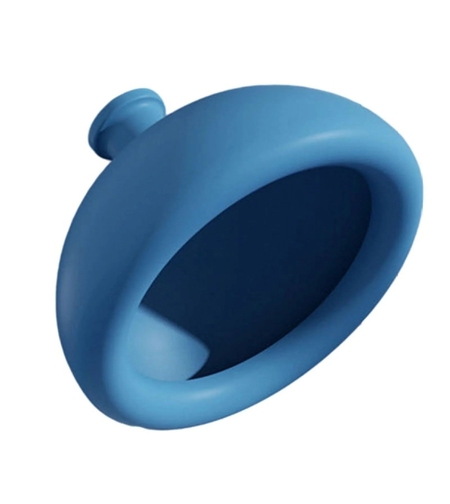 Dispozitiv Terapeutic Sputa, Vafy, Cupa pentru Terapie Toracica, Dispozitiv de Eructare, pentru Adulti si Copii, 10 x 6.5 cm, din Silicon, Albastru