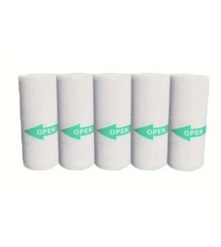 Set 5 Role de Hartie Termica Autocolanta, Flippy, pentru Mini Imprimanta Foto Portabila, Alb