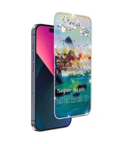 Folie de Protectie, Flippy, pentru iPhone 15 Pro Max, Tempered Glass 2.5 cu Pietricele, ESD, HD, Transparent