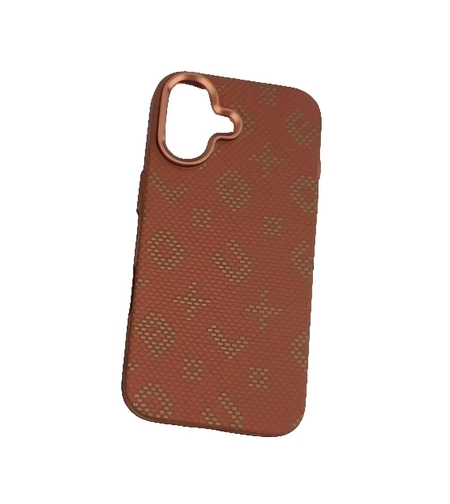 Carcasa Magnetica, Vafy, Compatibila Apple iPhone 17, din Fibra de Carbon, Litere Fosforescente, Portocaliu