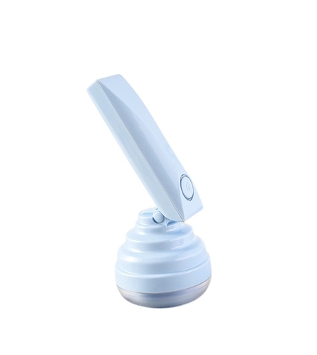 Aparat Pentru Curatat Scame, Par Si Praf, Vafy, Trimmer pentru Diferite Tipuri De Material, Cu Lame Din Otel Inoxidabil, Maner Flexibil, Incarcare Prin USB, 13x8 cm, Albastru