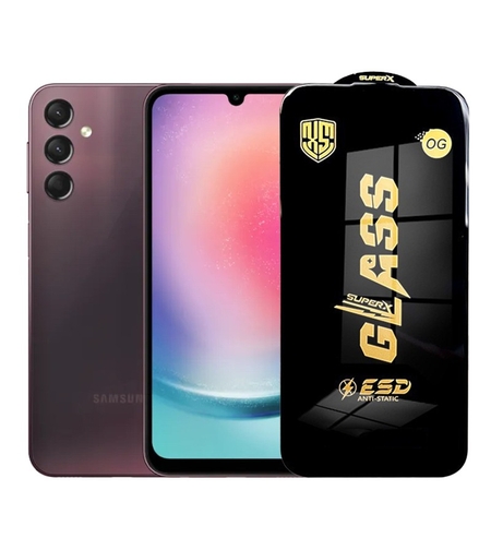 Folie de Protectie pentru Samsung Galaxy A24, Vafy, Sticla Securizata ESD, Margini Negre, Rezistenta la Zgirieturi, Antistatica, 0.35 mm, Transparenta