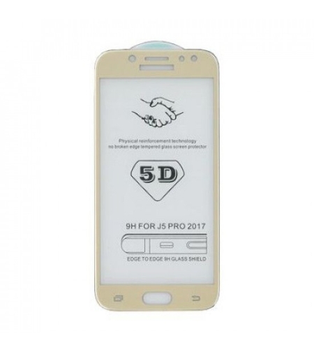 Folie Sticla Samsung Galaxy J3 2017 4D/5D Auriu
