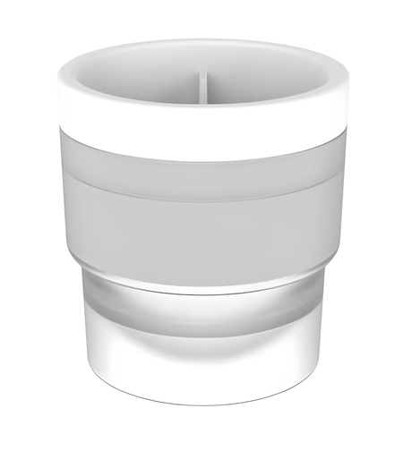 Forma pentru Gheata, Vafy, Sfera XL 6 cm, Silicon Alimentar Premium, Reutilizabila, Topire Lenta pentru Whiskey si Cocktail, Design Stackable, Alb