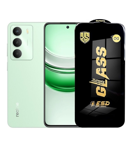Folie de Protectie pentru Realme C73, Vafy, Sticla Securizata ESD, Margini Negre, Rezistenta la Zgirieturi, Antistatica, 0.35 mm, Transparenta