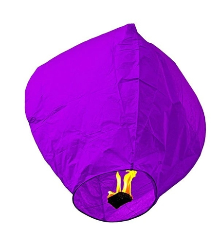 Lampion zburator, Flippy, hartie biodegradabila, Mov