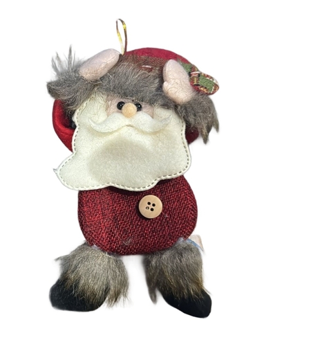 Figurina de Craciun, Flippy, pentru Brad, Tip Mos Craciun, 5 x 7 cm, Multicolor
