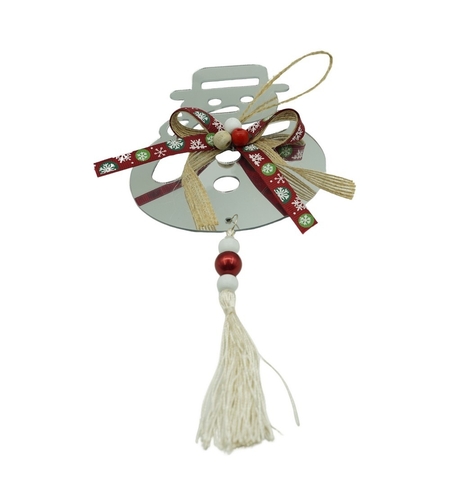 Ornament brad, Flippy, Om de zapada, Argintiu, Lucios, 14*26CM, Acril, Interior/ Exterior