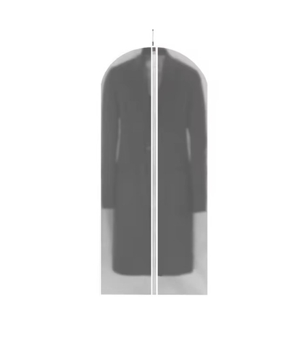 Set 5 Husa de Depozitare cu Fermoar, Flippy, pentru Haine, de Protectie, pentru Voiaj, Netesut, Rezistent la Praf, 60x140 cm, Transparent-Alb