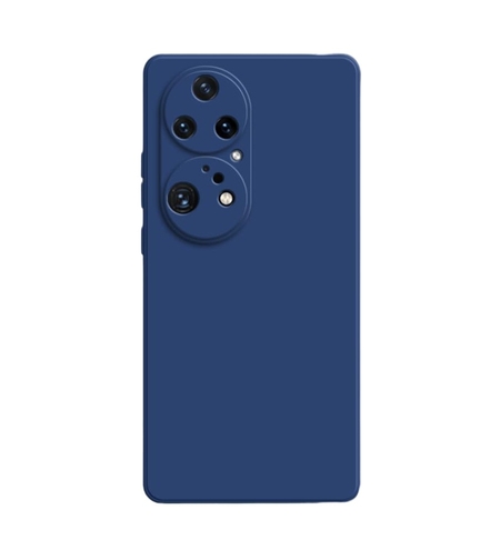 Husa de Protectie, Vafy, pentru Huawei P60 Pro, Liquid Silicone, cu Microfibra pe Interior, Protectie Antisoc, Compatibil Incarcare Wireless, Albastru