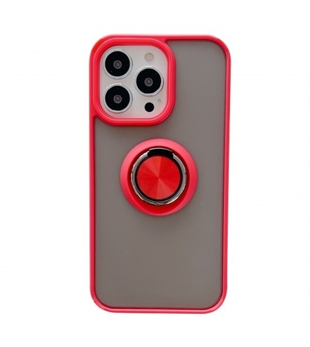 Husa de protectie Vafy compatibila cu Apple iPhone 13 Pro Max,Defender cu prindere inel,Rosu