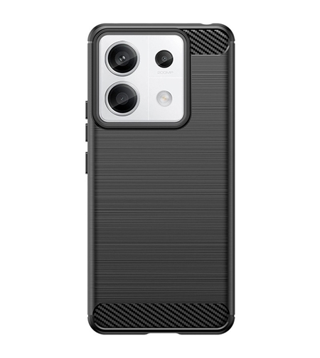 Husa de Protectie pentru Xiaomi Redmi Note 13 5G, Vafy, Protectie 360, din TPU cu element de Carbon, Anti Alunecare, 1.8 mm, Negru