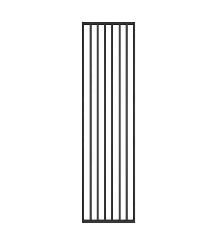 Riflaj perete despartitor MDF, LDA PREMIUM, Negru, 275x58 cm