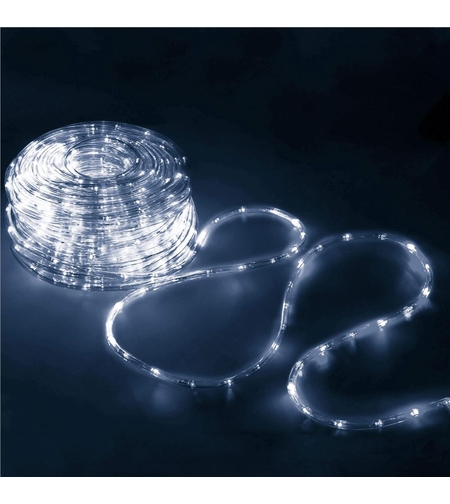 Instalatie tub furtun luminos pentru Craciun, 240 LED-uri, 10 m, pentru exterior, alb rece