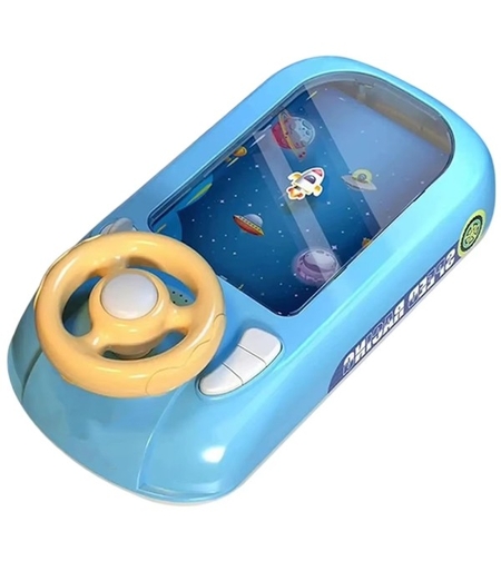 Joc Simulator de Condus, Flippy, 3-6 Ani, Volan Interactiv, Efecte Sonore, din ABS, USB Inclus, Albastru