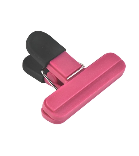 Cleste Multifunctional pentru Sigilarea Pungilor, Flippy, din Plastic, Mentine Alimentele Proaspete, 7x6.5 cm, Roz