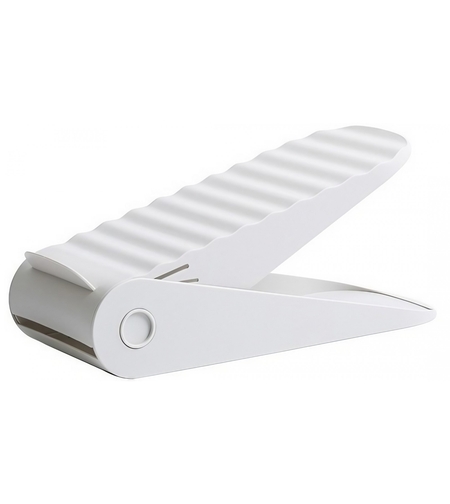 Suport pentru Pantofi, Flippy, cu Două Straturi, Organizator, Antiderapant și Durabil, Inălțime Reglabilă, 25.5x11x7.5 cm, Alb, 150 g