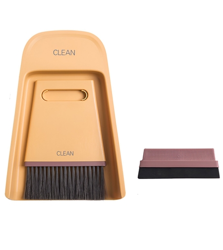 Set Mini Matura si Faras, Flippy, Uz Casnic, Doua Perii, pentru Birou, Bucatarie, Casa, 19.5x13.8x3.6 cm, Galben