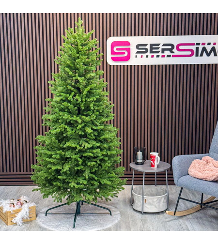 Brad artificial Sersimo, Alindra Elite, verde, integral 3D, 240 cm