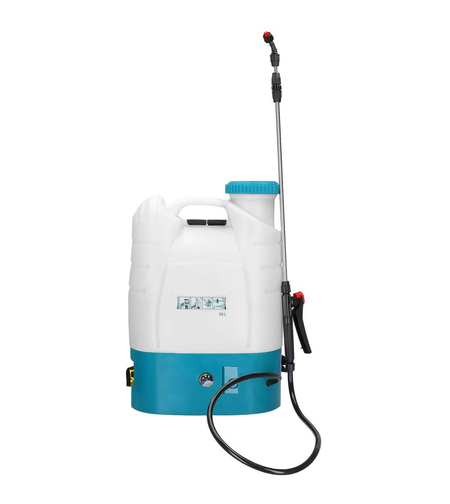 Pompa de stropit electric rucsac 16L, cu acumulator, 6 duze, lance telescopica si presiune reglabila