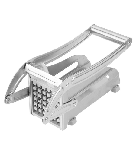 Feliator manual Flippy, pentru cartofi pai si legume, din inox, cu 2 dimensiuni de feliere, 25.5 x 11.7 cm, argintiu