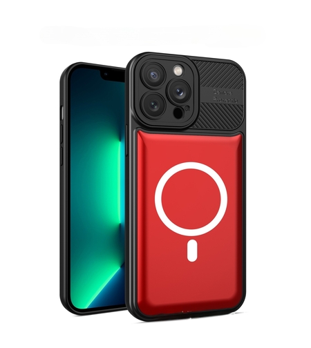 Husa Urban Armor pentru Samsung A54 5G Rosu, Suport Auto Magnetic, Protectie Antisoc, Vafy