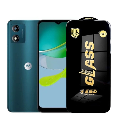 Folie de Protectie pentru Motorola Moto E13, Vafy, Sticla Securizata ESD, Margini Negre, Rezistenta la Zgirieturi, Antistatica, 0.35 mm, Transparenta