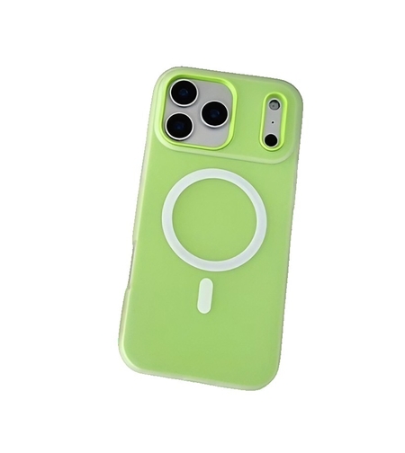 Husa Telefon Jelly Magnetic 2in1, Vafy, Compatibila cu Apple iPhone 17 Pro, din PC+TPU, Magsafe, Finisaj Mat, Verde