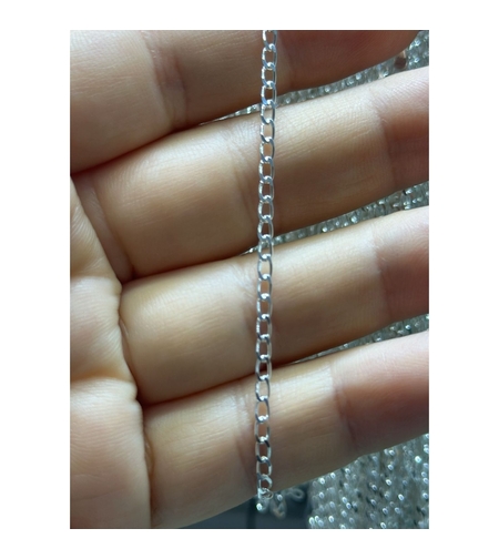 Lantisor din Argint 925 cu Zale Ovale 55 cm, 4.12 g, Jolie Silver
