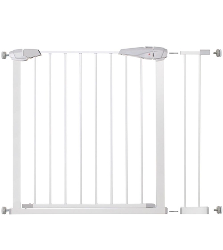 Poarta de siguranta Safety Gate pentru scari, ajustabila 90-99 cm, din otel, alba