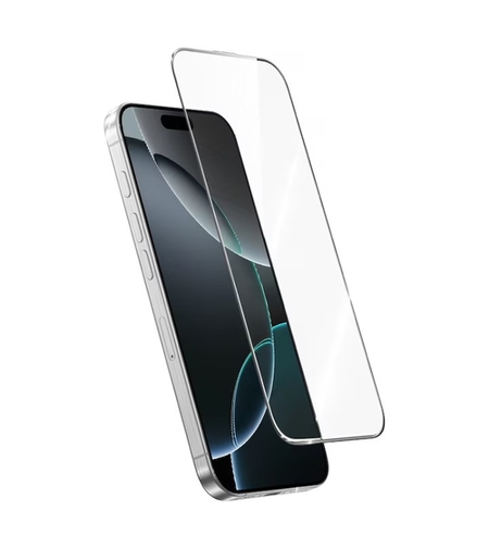 Folie Sticla Securizata, Vafy, compatibila cu Apple iPhone 15 Pro, Sticla ESD, Super HD Glass, Anti-static, Margini Negre, 360 OG, Transparent
