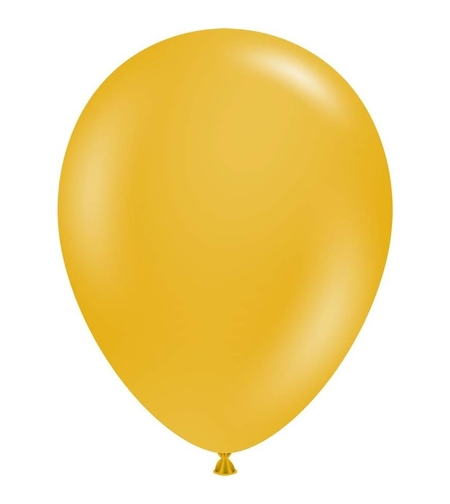 Set 12 Baloane, Flippy, din Latex Standard, 30 cm, Galben Mustar