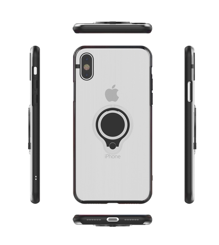 Husa Apple iPhone 7 Armor Ring cu inel magnetic Transparent