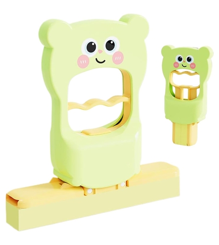Mini Mop, Flippy, de Mana, Pliabil, Model Ursulet, din Plastic, 9 x 15 x 15 cm, Verde
