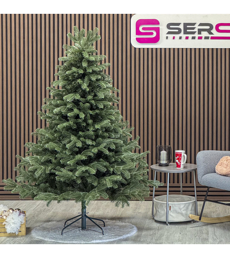Brad artificial Christmas Deluxe by Sersimo, Norvegia verde, mix 2D+3D, 180 cm