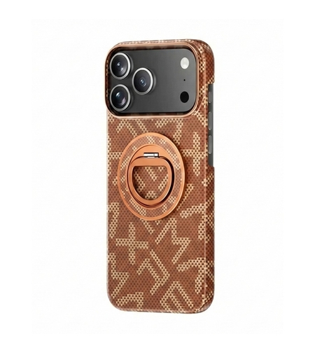 Husa pentru iPhone 17 Pro, Vafy, Carcasa de Protectie Rezistenta Ultra-subtire, Suport Magnetic, Aspect Texturat, Portocaliu