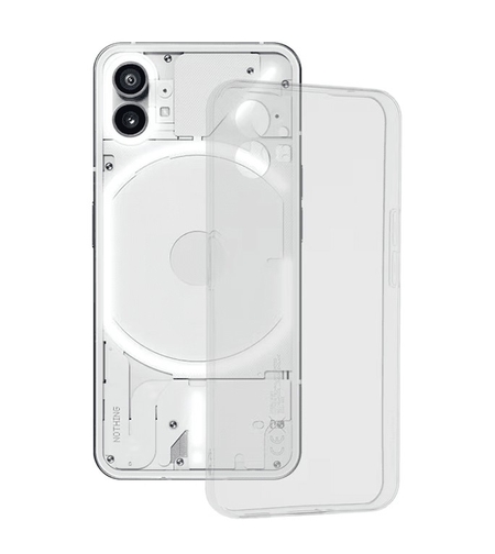 Husa de Protectie, Vafy, pentru Nothing Phone 1, TPU Protect Plus, cu Dust Plug, Transparent