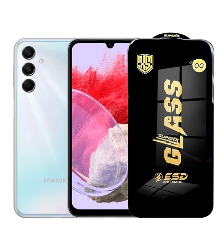 Folie de Protectie pentru Samsung Galaxy M34, Vafy, Sticla Securizata ESD, Margini Negre, Rezistenta la Zgirieturi, Antistatica, 0.35 mm, Transparenta