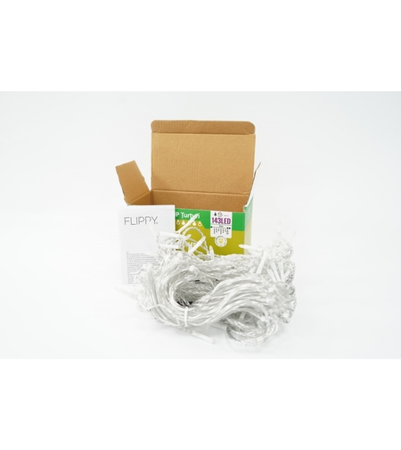 Instalatie de Craciun Vafy® Tip Franjuri cu Flash, Sectiune 5 m, 143 LED-uri, Interconectabila, Fir Transparent, Alb Cald