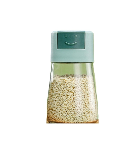 Dozator Condimente, Vafy, din Stilca, 180 ml, Rezistenta la Umidiate, 11.3 x 6.4 cm, Masura 5g, Verde