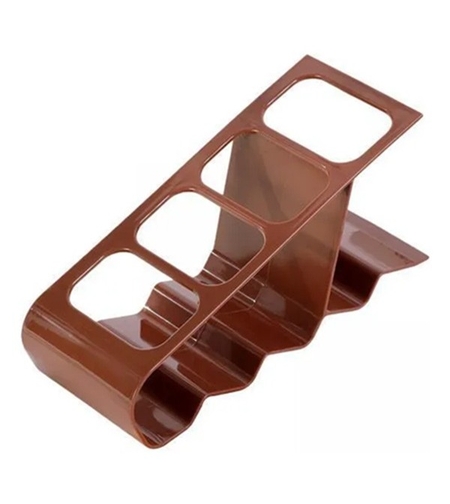 Suport de Birou, Flippy, din Plastic, pentru Telecomenzi, Telefoane, 18 x 7 x 9 cm, Maro