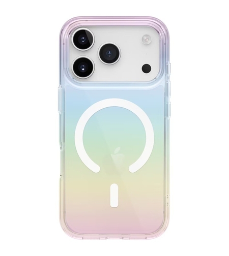 Husa Telefon, Vafy, Compatibila iPhone 17 Pro Max, Model Cameleon, Magsafe, Schimbare Gradient de Culoare din Unghiuri Diferite, Multicolor