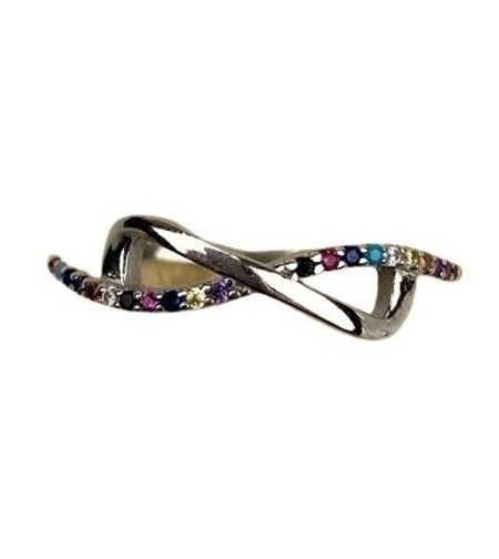Inel Argint 925, Infinit Mare cu Zirconiu Colorat M 59